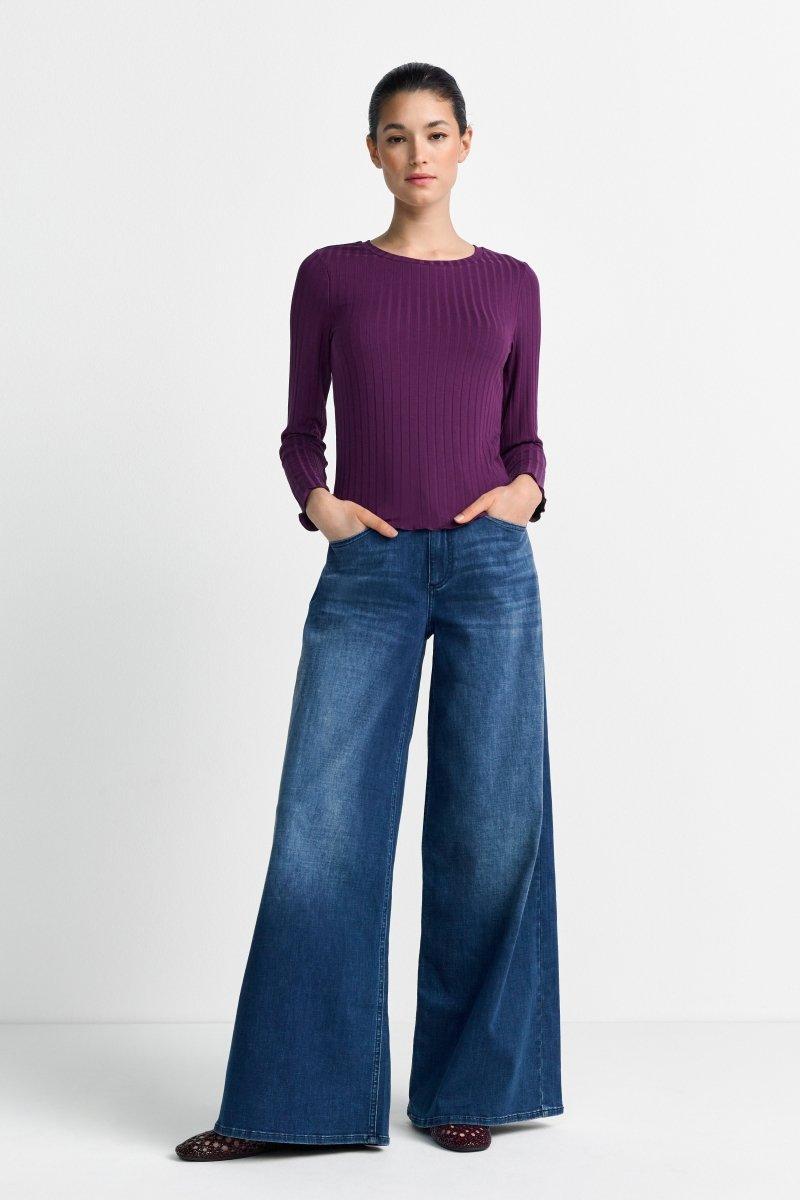 Longsleeve mit Rip-Struktur-Rich & Royal