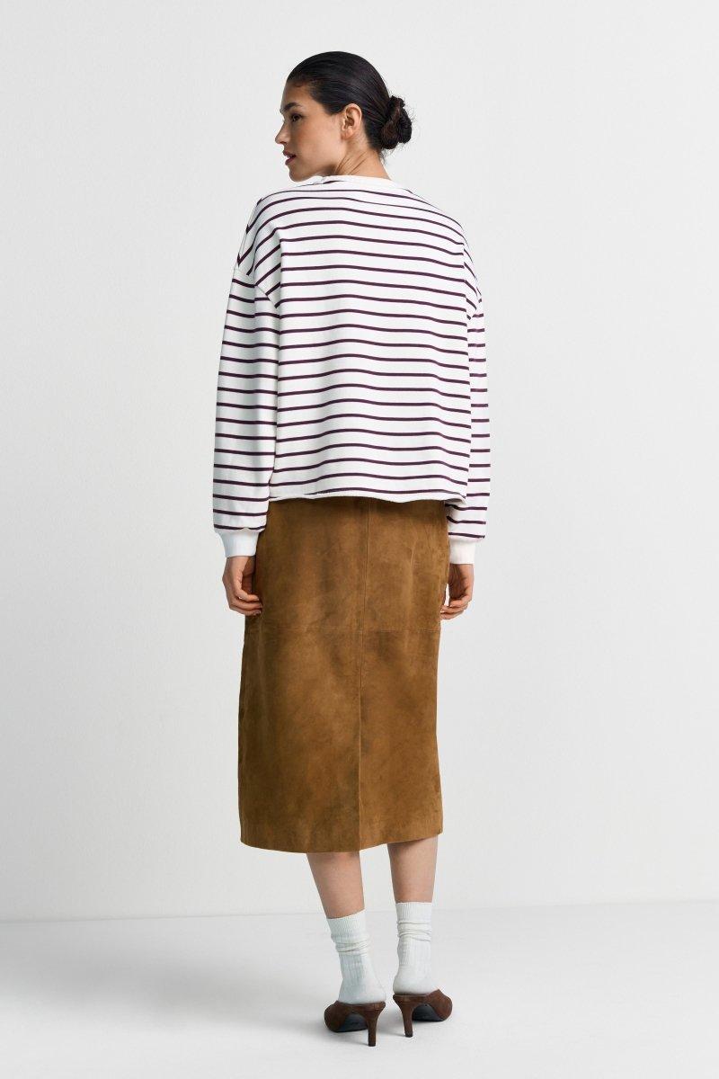 Gestreiftes Oversize-Sweatshirt-Rich & Royal