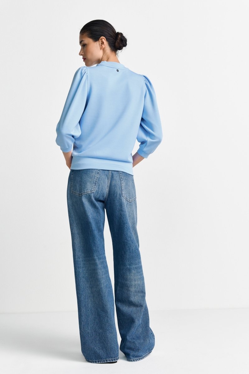 Sweatshirt mit Puffärmeln-Rich & Royal