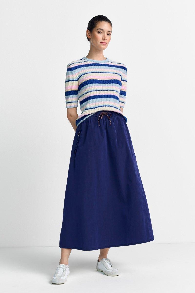 Gestreifter Kurzarmpullover-Rich & Royal