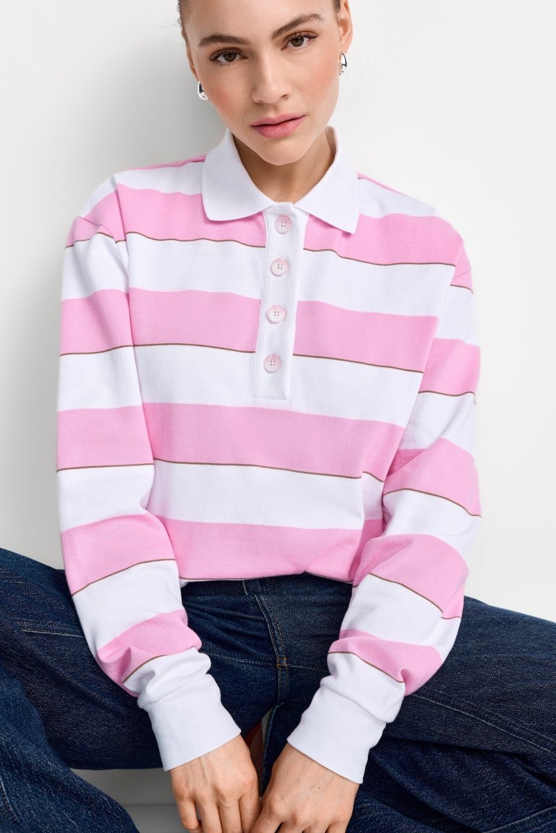 Gestreifter Polo-Sweater-Rich & Royal