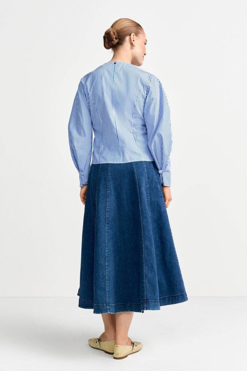 Ausgestellter Jeansrock-Rich & Royal