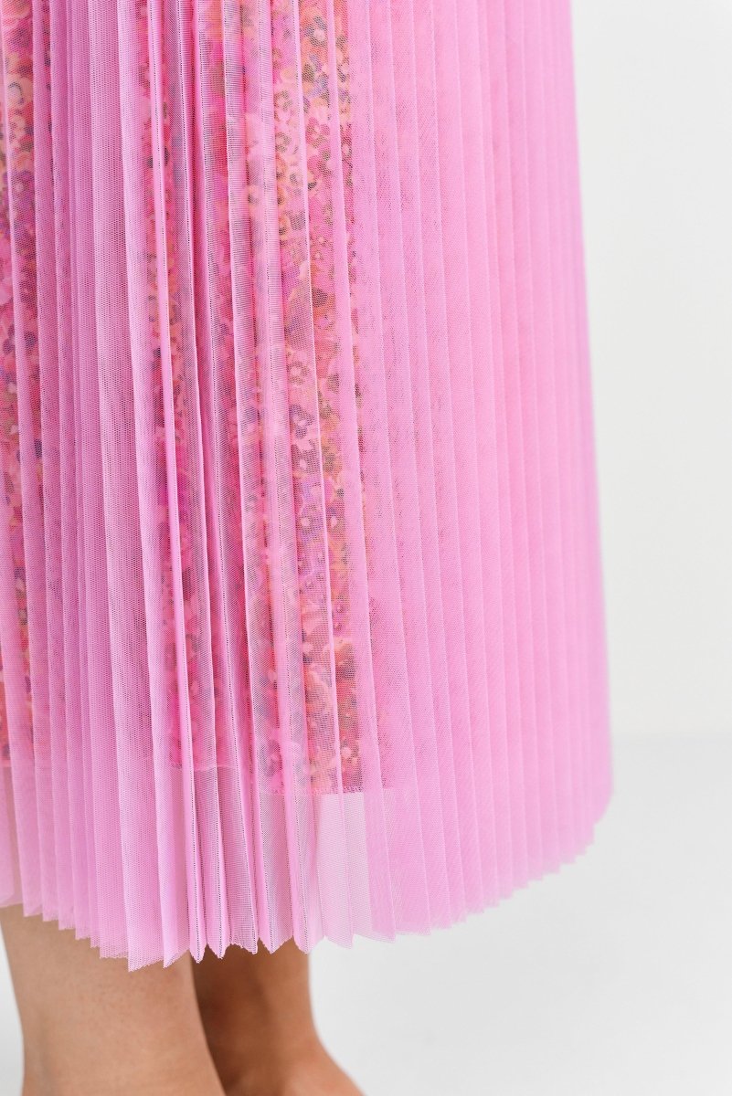 Midi-Plisseerock mit Blumenprint-Rich & Royal