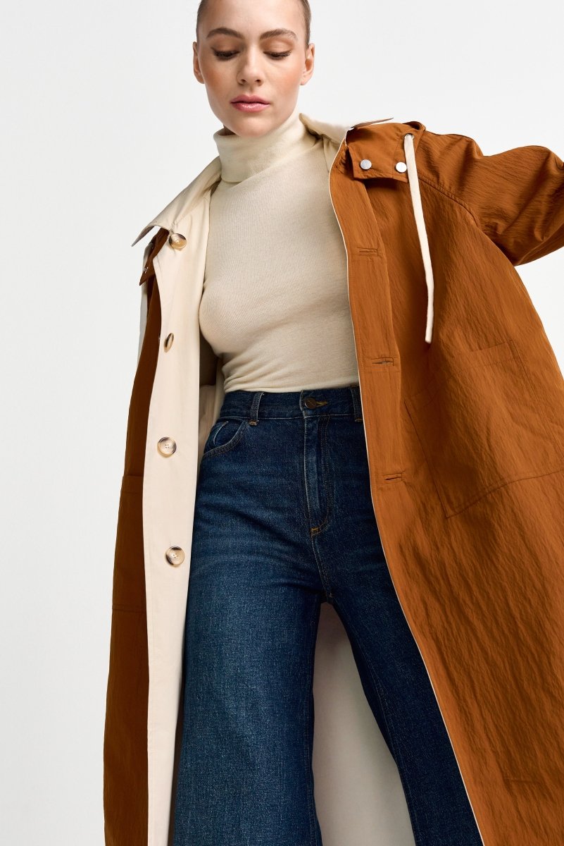 Zweifarbiger Wendemantel-Rich & Royal