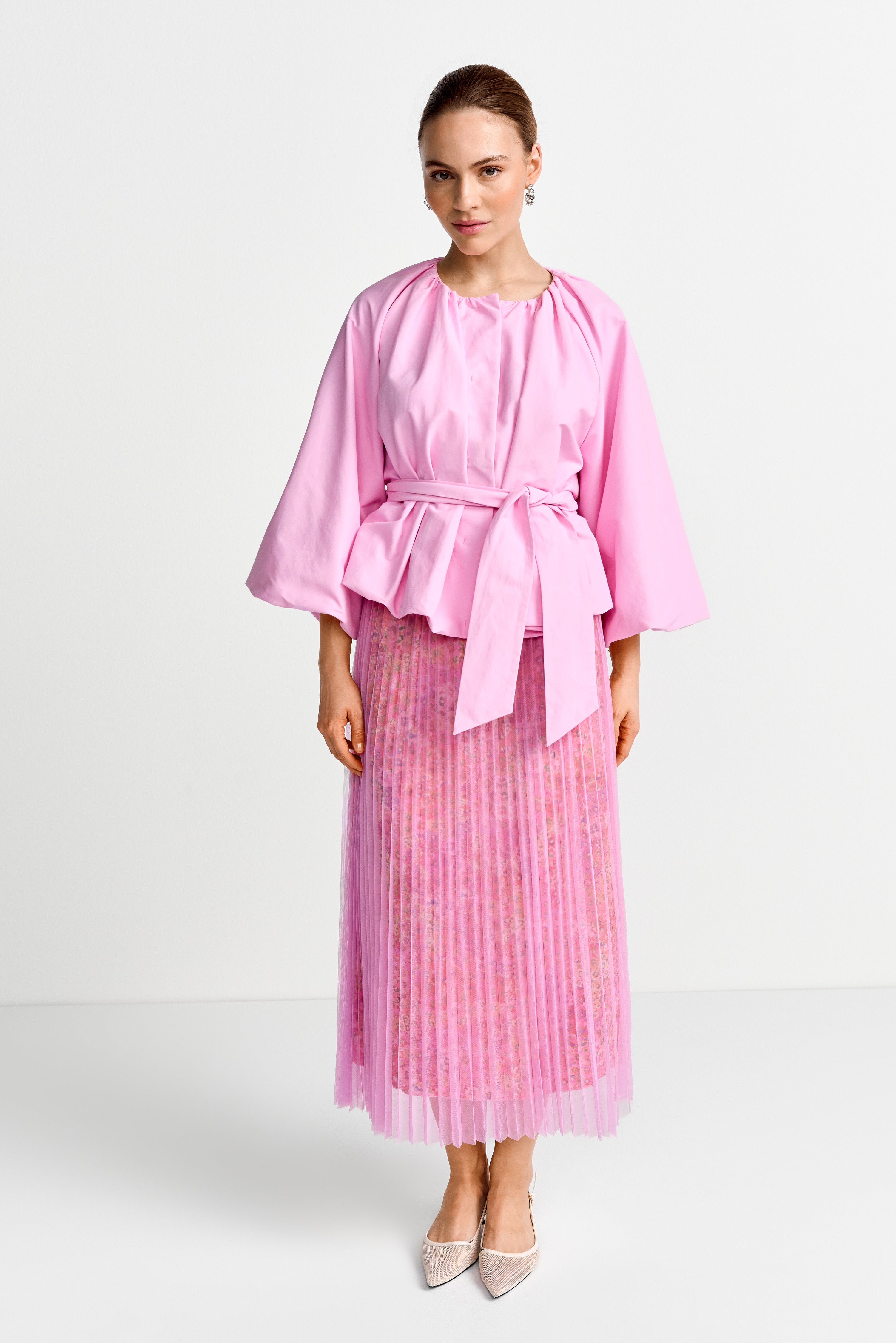 Wickelbluson aus Baumwollmix-Rich & Royal