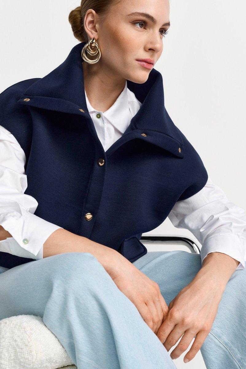 Weste aus Scuba-Jersey-Rich & Royal