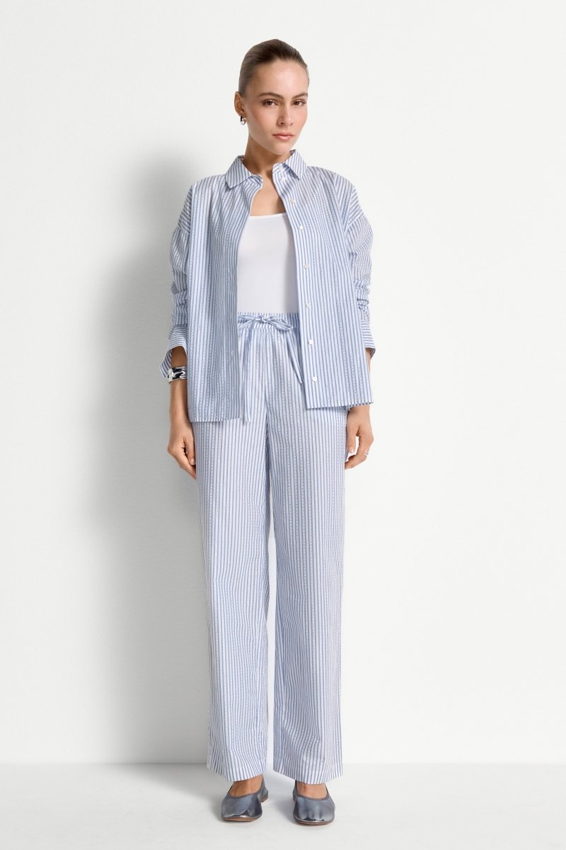 Gestreifte Hose mit Strass-Rich & Royal