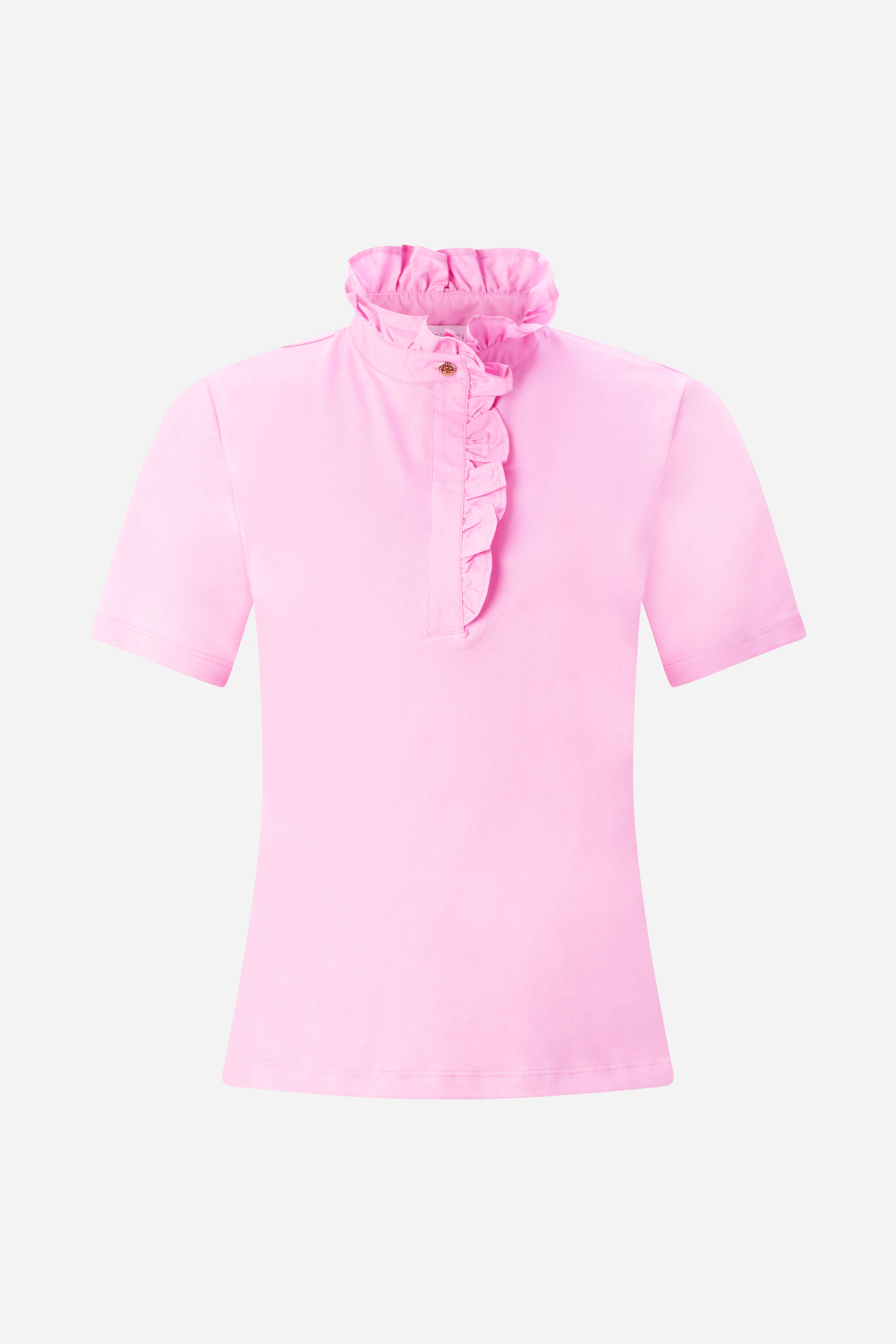 T-Shirt mit Rüschenkragen-Rich & Royal