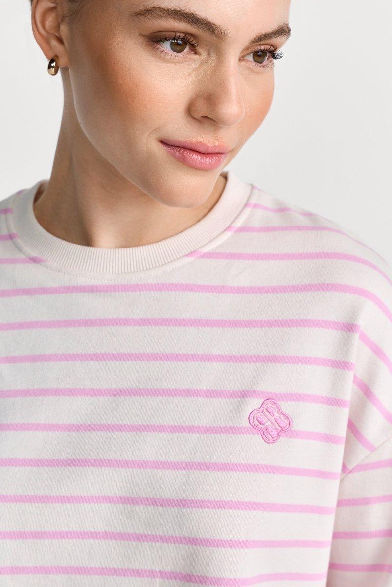 Gestreiftes Oversize-Sweatshirt-Rich & Royal