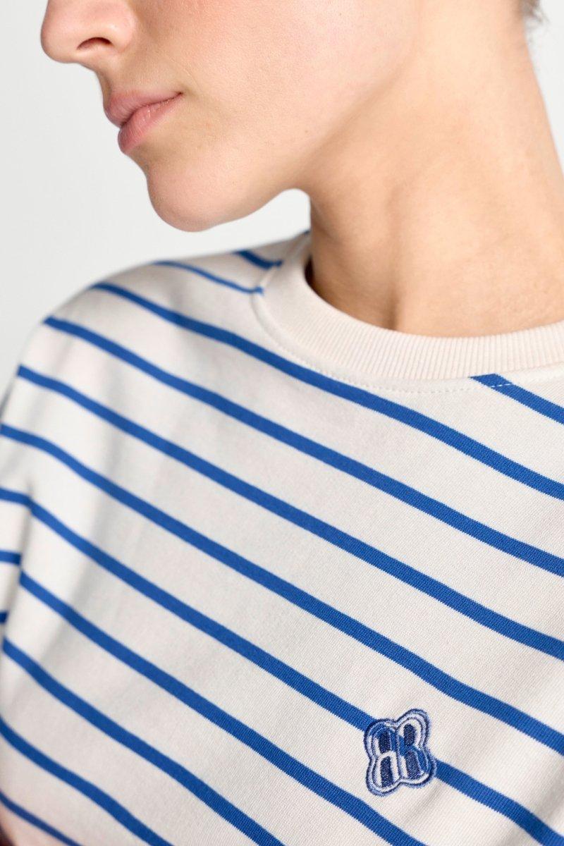 Gestreiftes Oversize-Sweatshirt-Rich & Royal