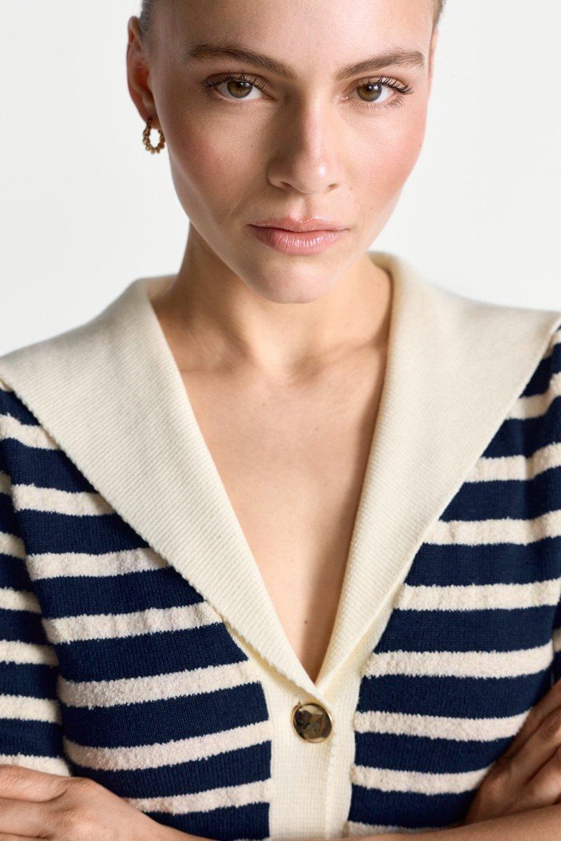 Cardigan mit Matrosenkragen-Rich & Royal