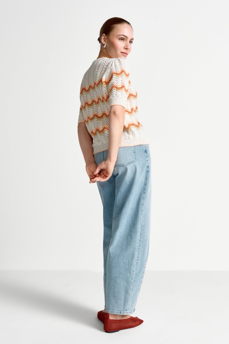 Ajourstrick-Shirt mit Zickzack-Muster-Rich & Royal