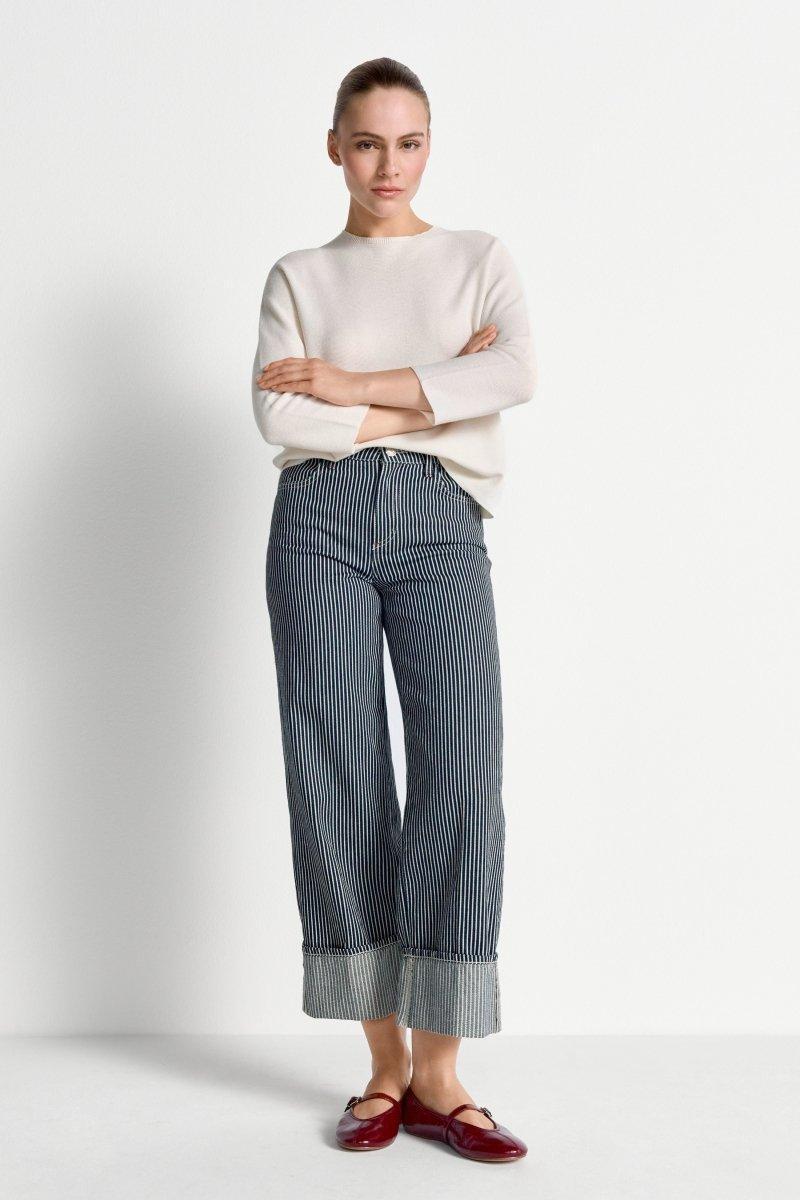 Feinstrickpullover mit Crewneck-Rich & Royal