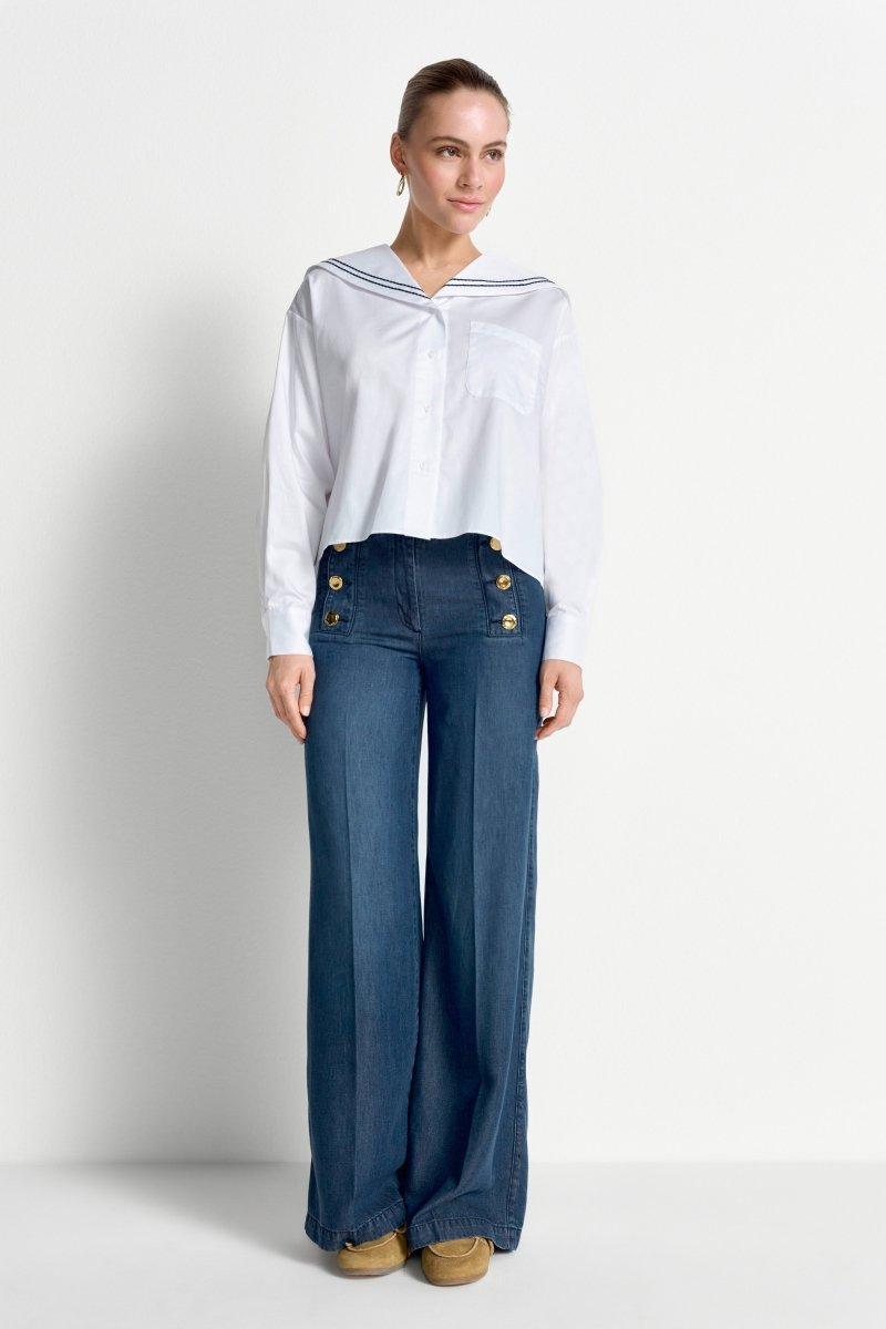 Blouse with sailor collar | Rich & Royal
