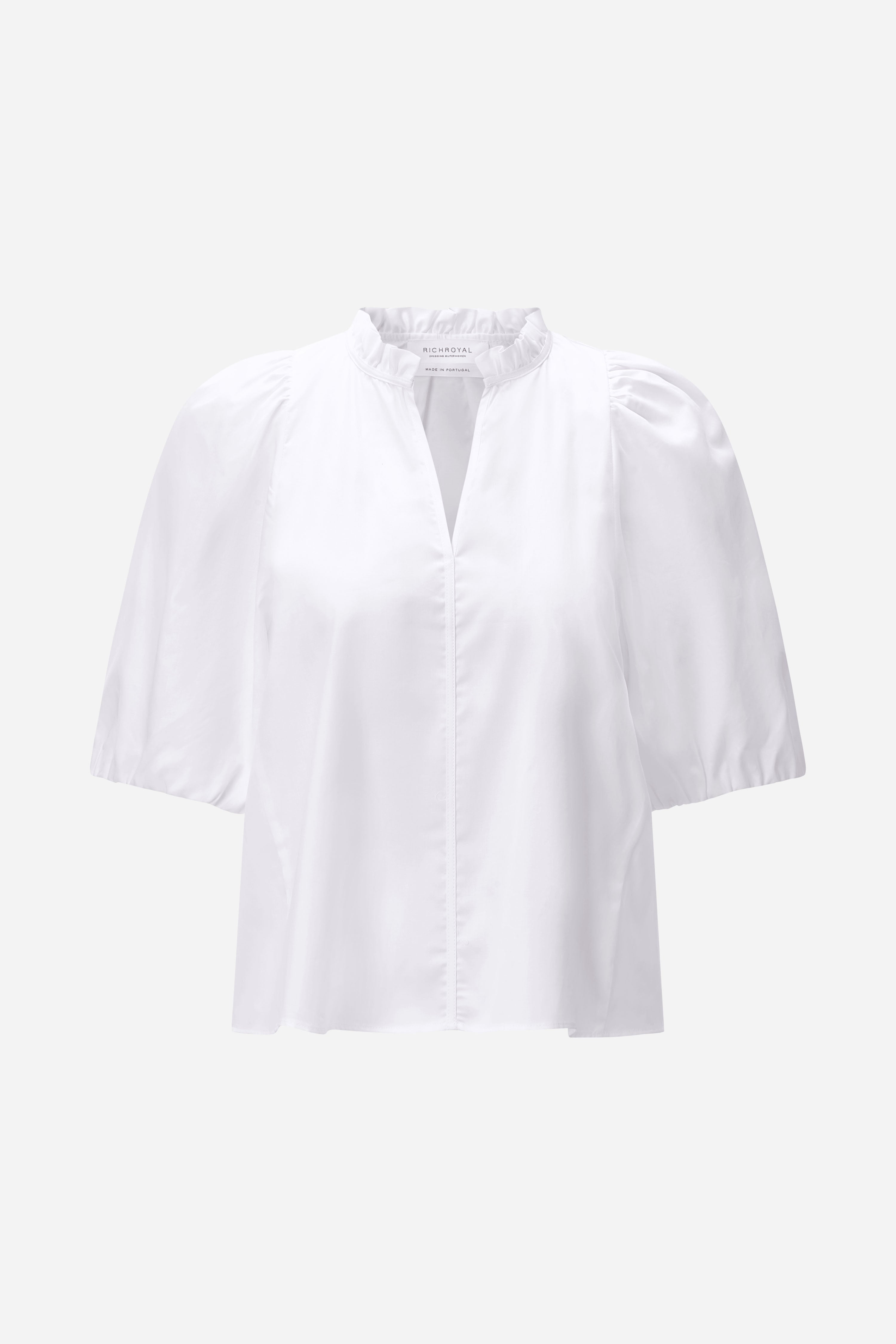 Bluse mit Rüschenkragen-Rich & Royal