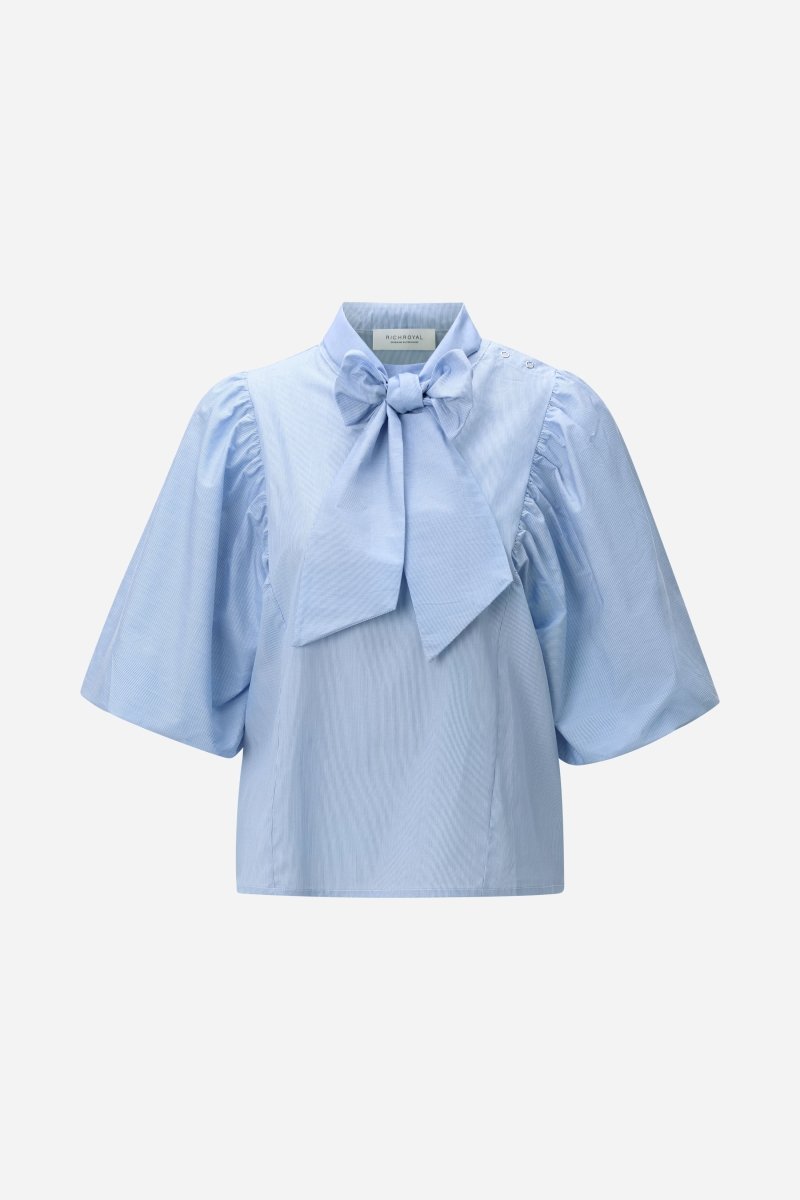 Bluse mit Schleifenkragen-Rich & Royal