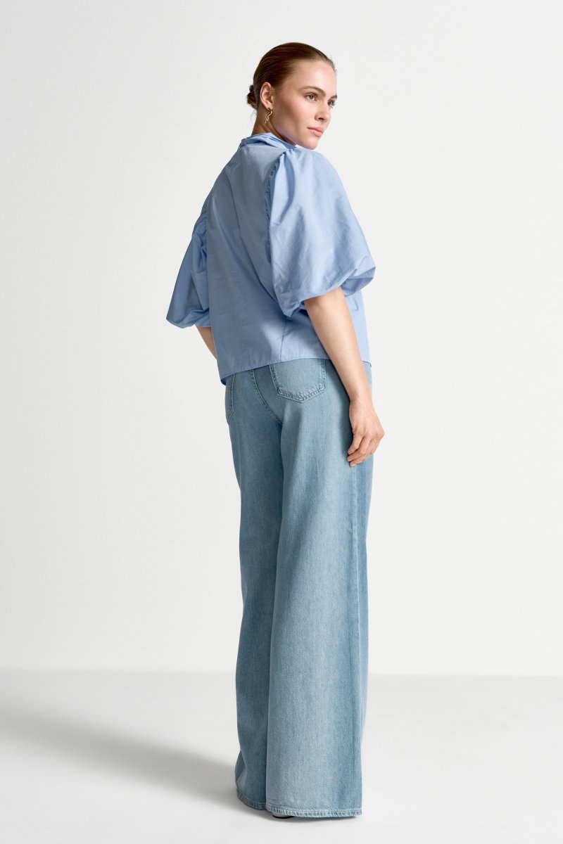 Bluse mit Schleifenkragen-Rich & Royal