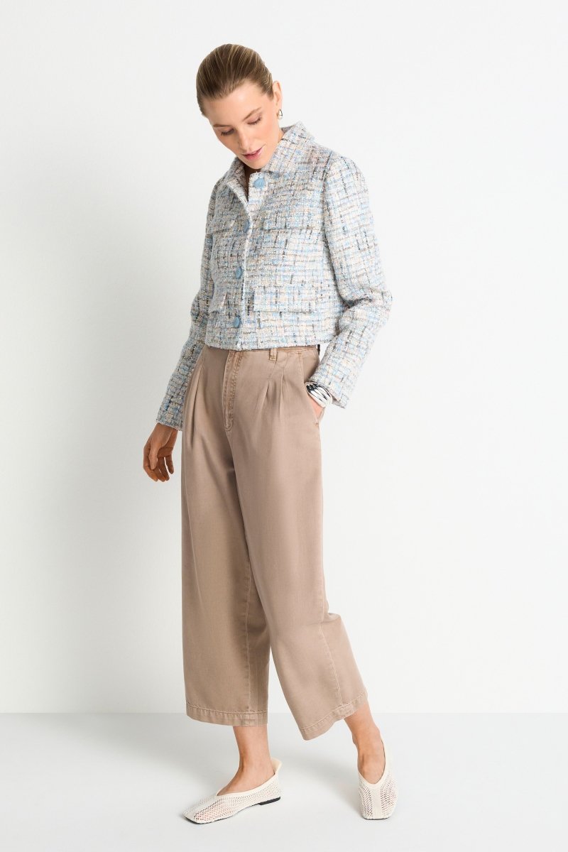 Cropped bouclé jacket - Look-Rich & Royal