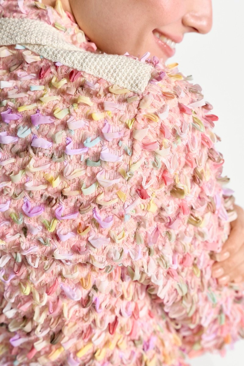 Jacket with colorful fringe details | Rich & Royal