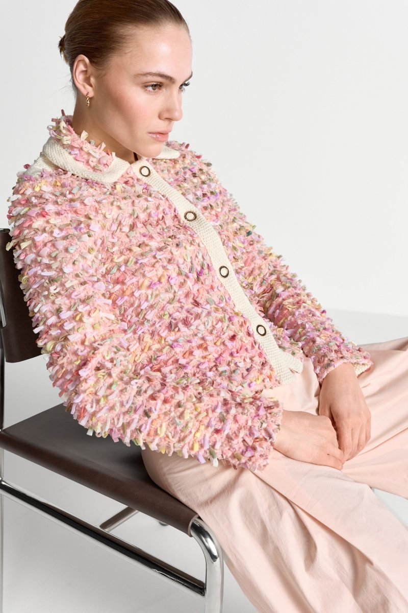 Jacket with colorful fringe details | Rich & Royal