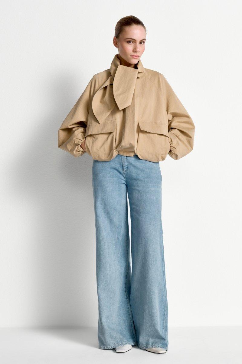 Blousonjacke mit Bindekragen-Rich & Royal