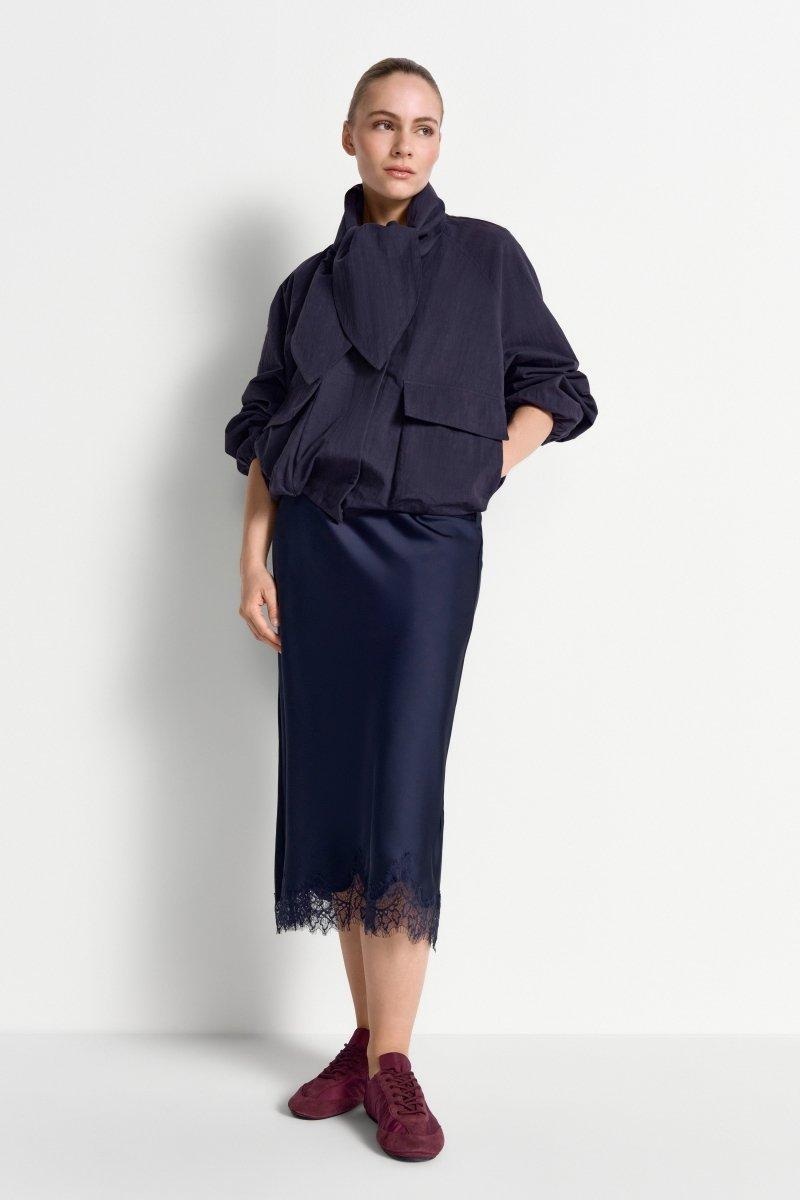 Blousonjacke mit Bindekragen-Rich & Royal