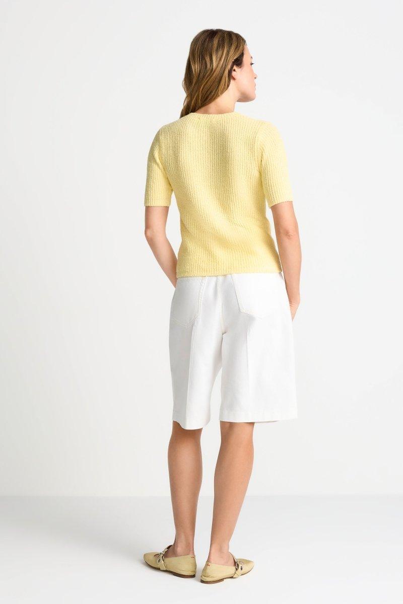 Kurzarm-Strickpullover-Rich & Royal