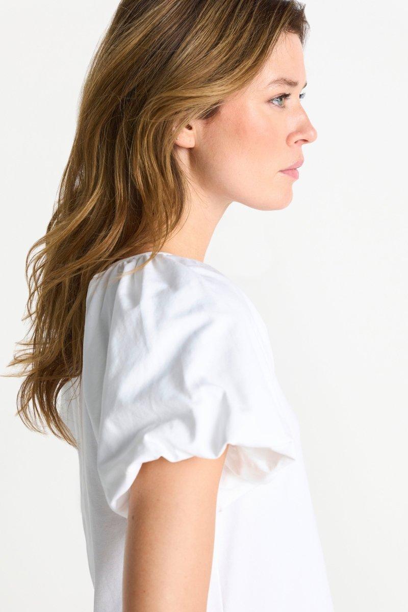 Kurzarmbluse mit Flügelärmeln-Rich & Royal