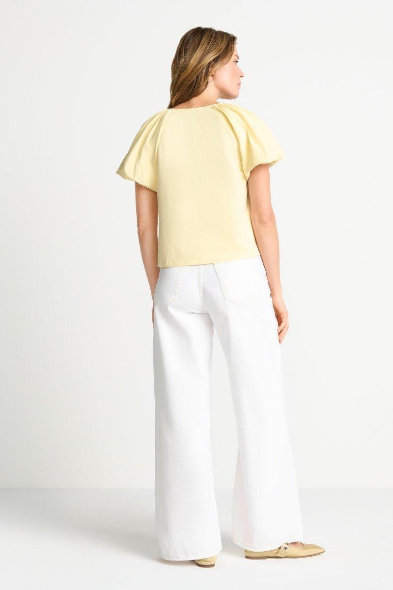 Kurzarmbluse mit Flügelärmeln-Rich & Royal