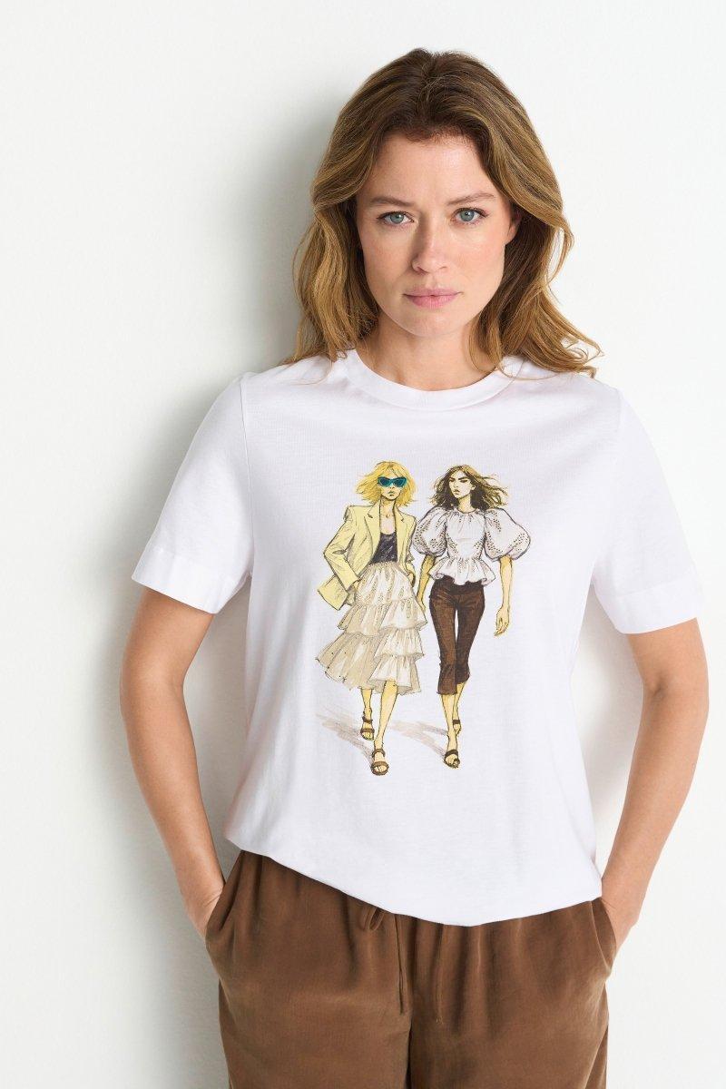 T-Shirt mit Fashion-Print-Rich & Royal
