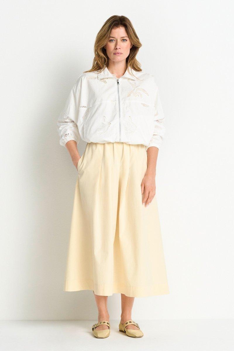 Faltenrock mit Bindegürtel-Rich & Royal