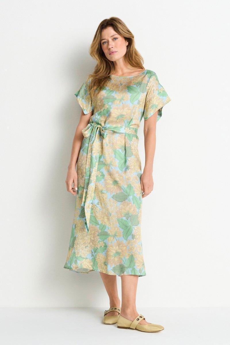 Maxikleid mit Blumenprint-Rich & Royal