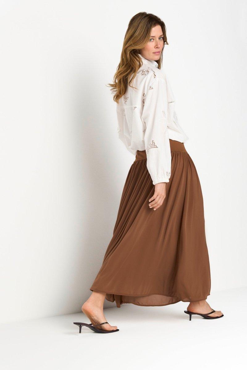 Midirock mit breitem Jerseybund-Rich & Royal