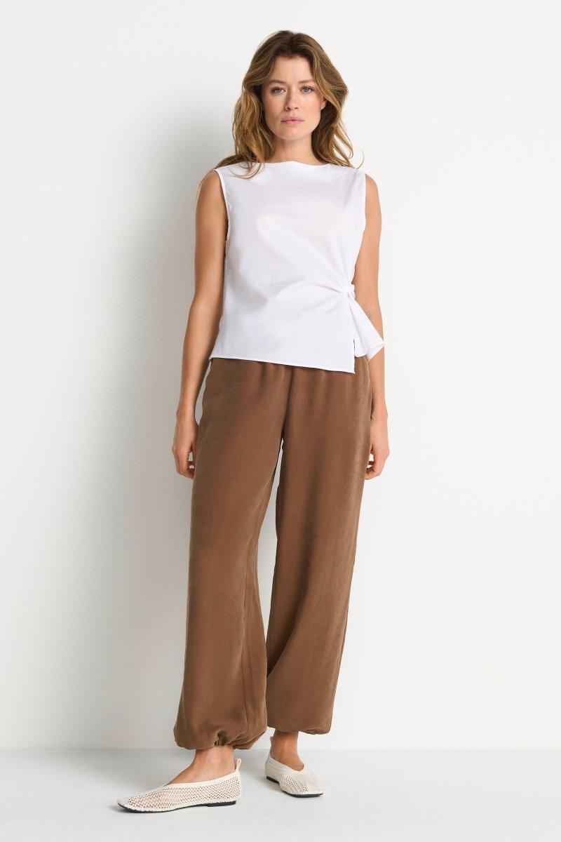 Blouse with knotted detail – Look-Rich & Royal