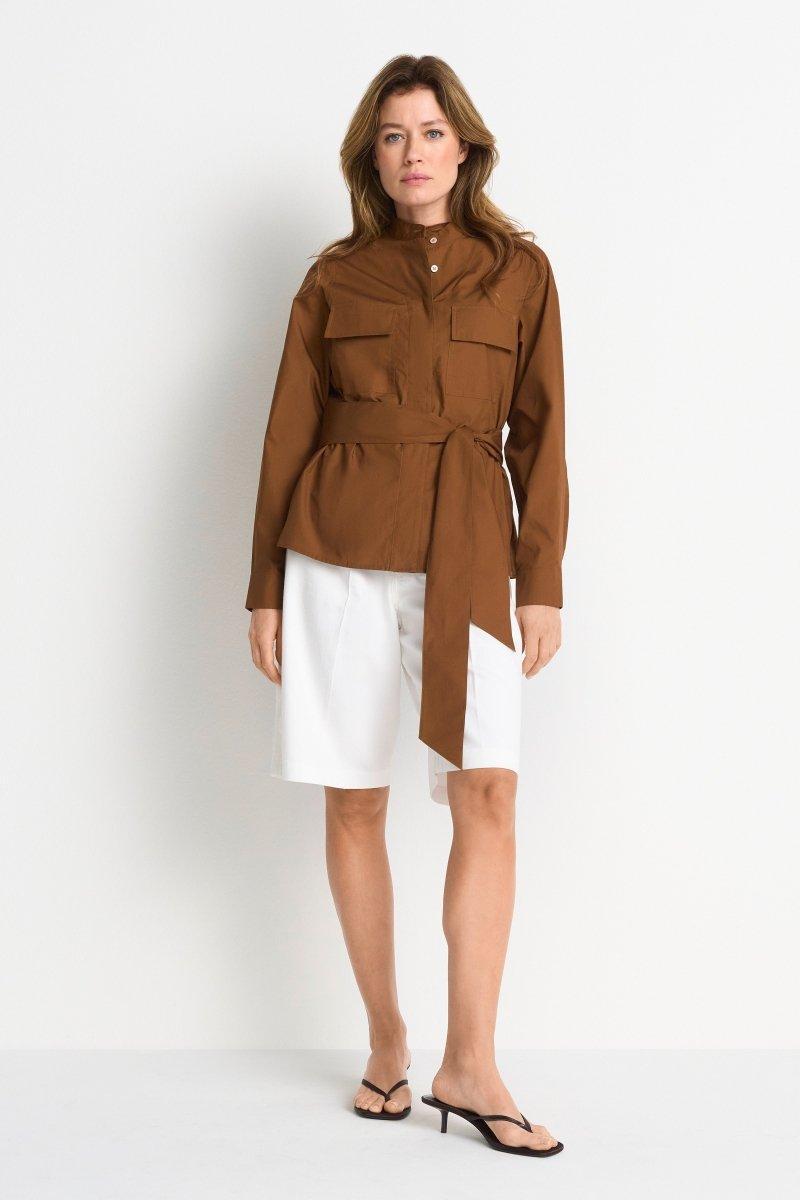 Utility-Bluse mit Bindeschleife-Rich & Royal