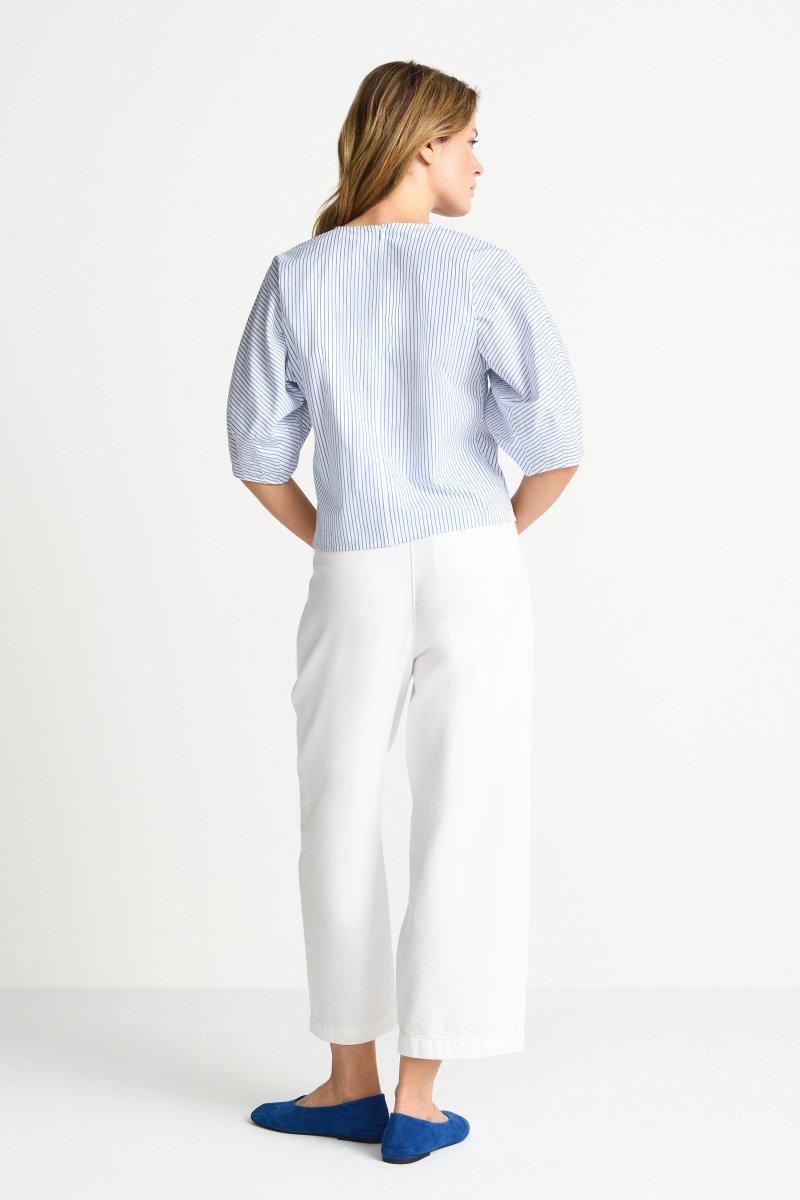 Gestreifte Crop-Bluse-Rich & Royal