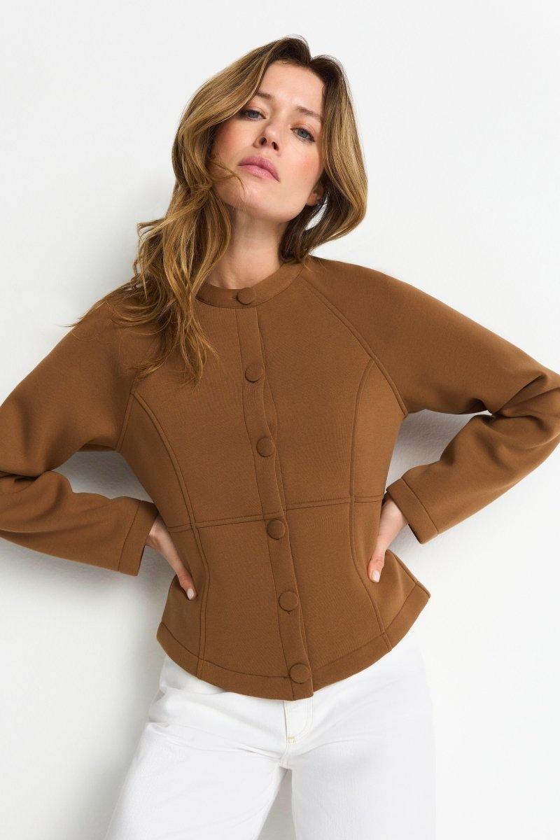 Jacke mit Teilungsnähten-Rich & Royal