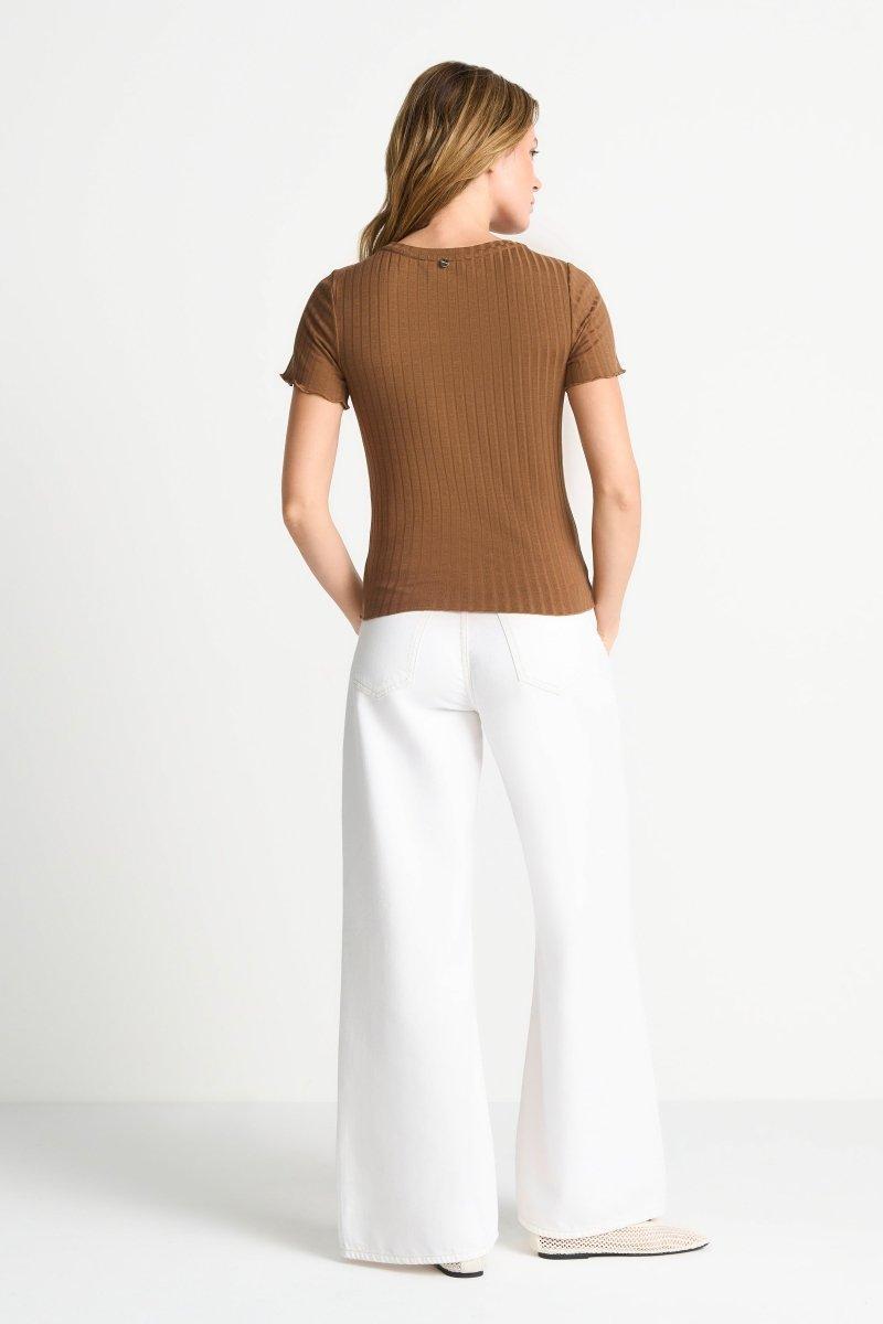 Figurbetontes Rippshirt-Rich & Royal