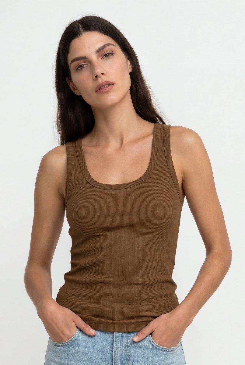 Ripp-Tanktop mit Rundhalsausschnitt-Rich & Royal