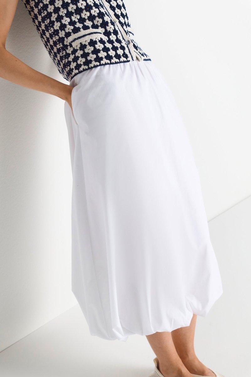 Midi Skirt with Balloon Hem | Rich & Royal