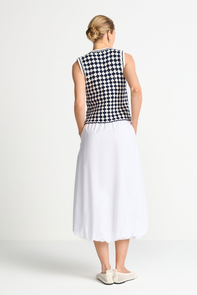Midi Skirt with Balloon Hem | Rich & Royal