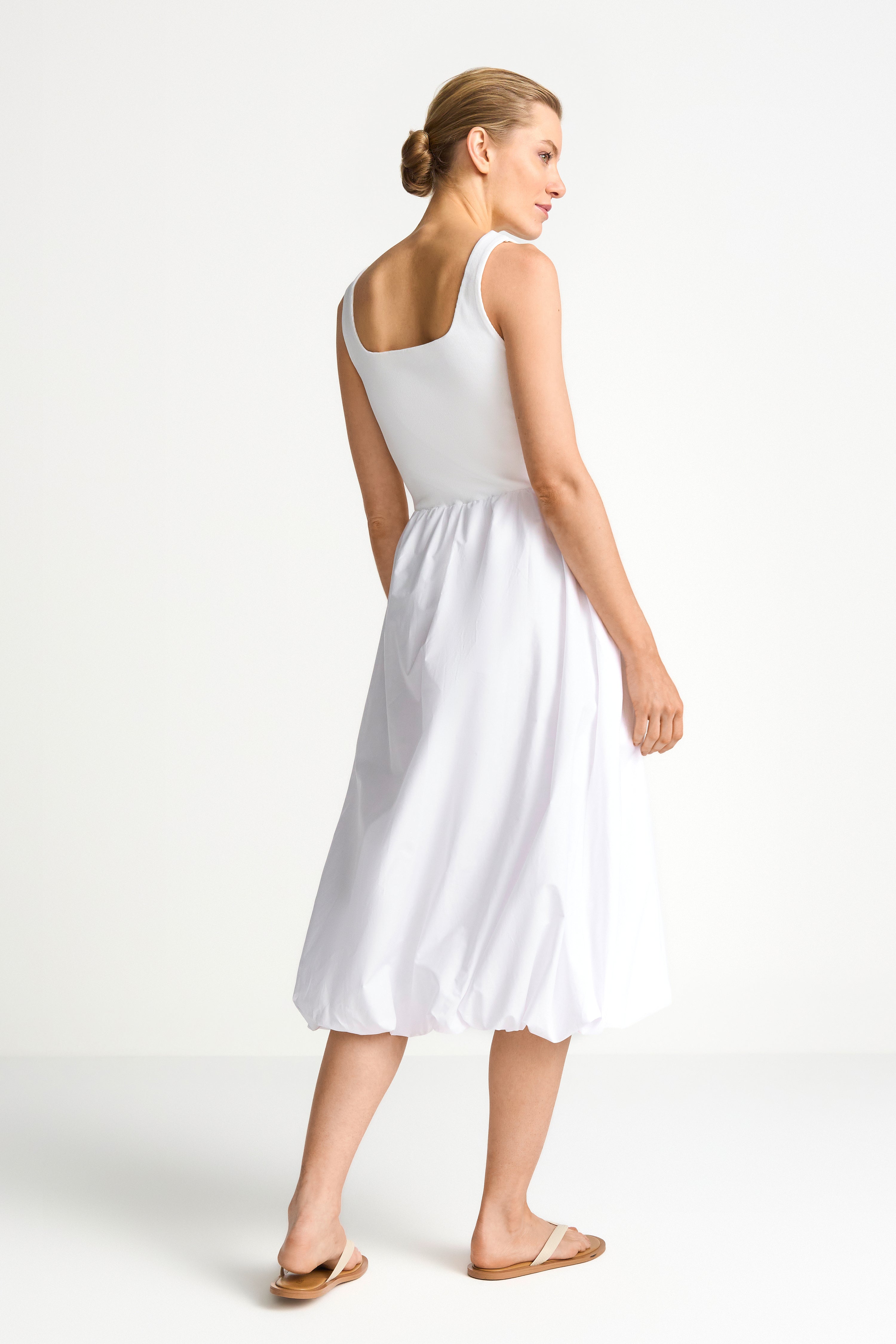 Weißes Ballonkleid-Rich & Royal