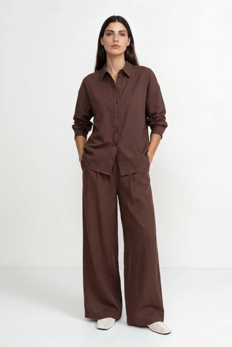Bluse mit klassischem Hemdkragen-Rich & Royal