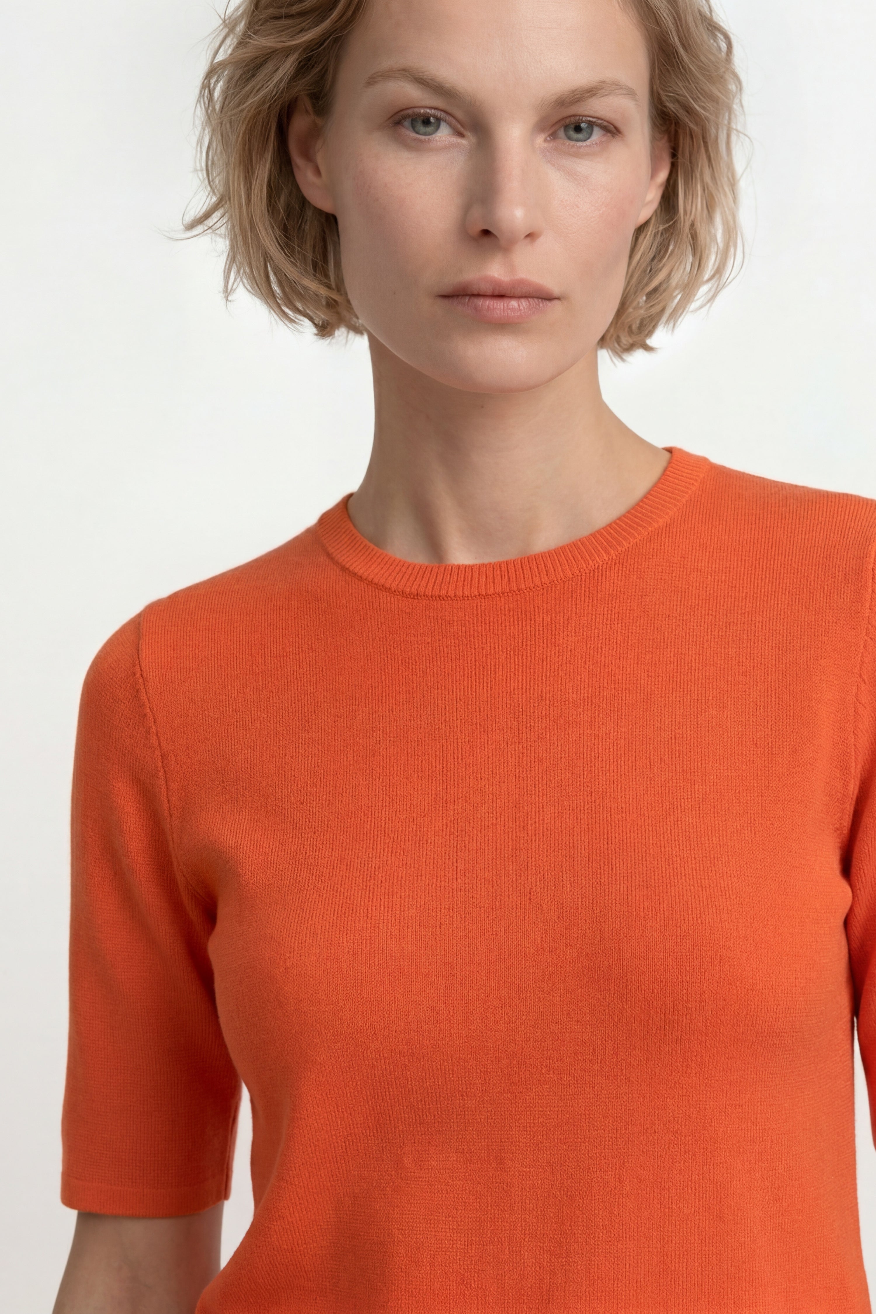 Kurzarm-Pullover mit Rippkragen-Rich & Royal