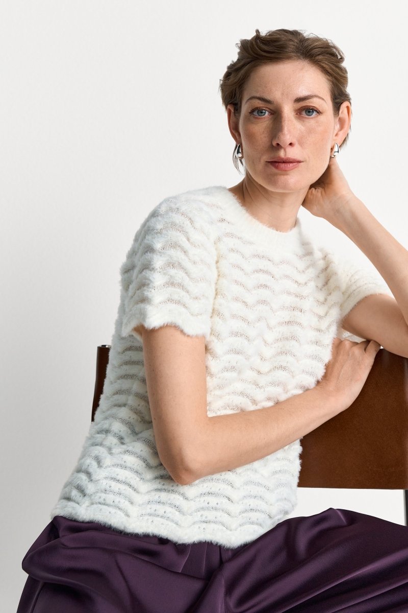 T-Shirt mit Muschelsaum-Rich & Royal