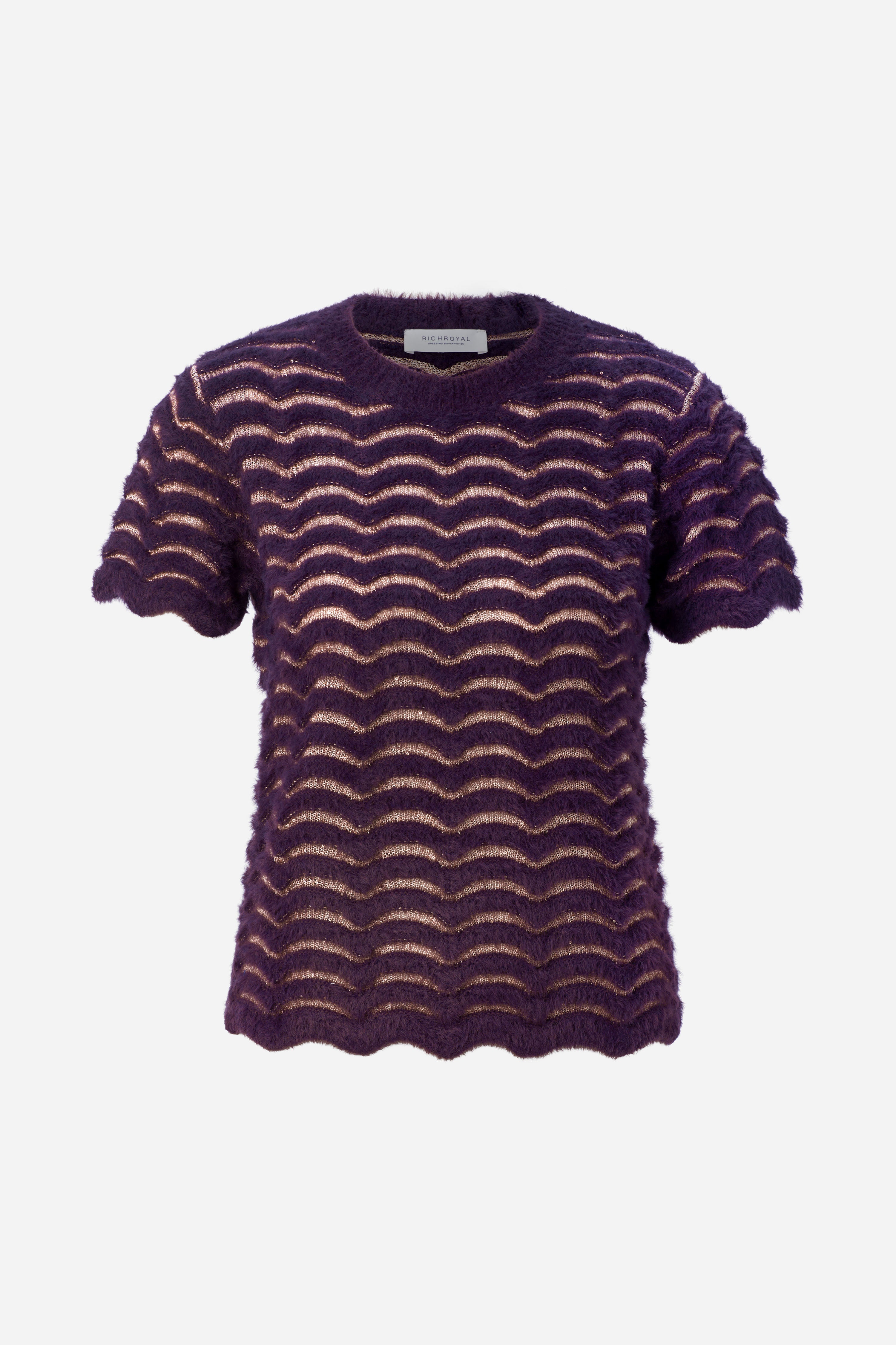 T-Shirt mit Muschelsaum-Rich & Royal