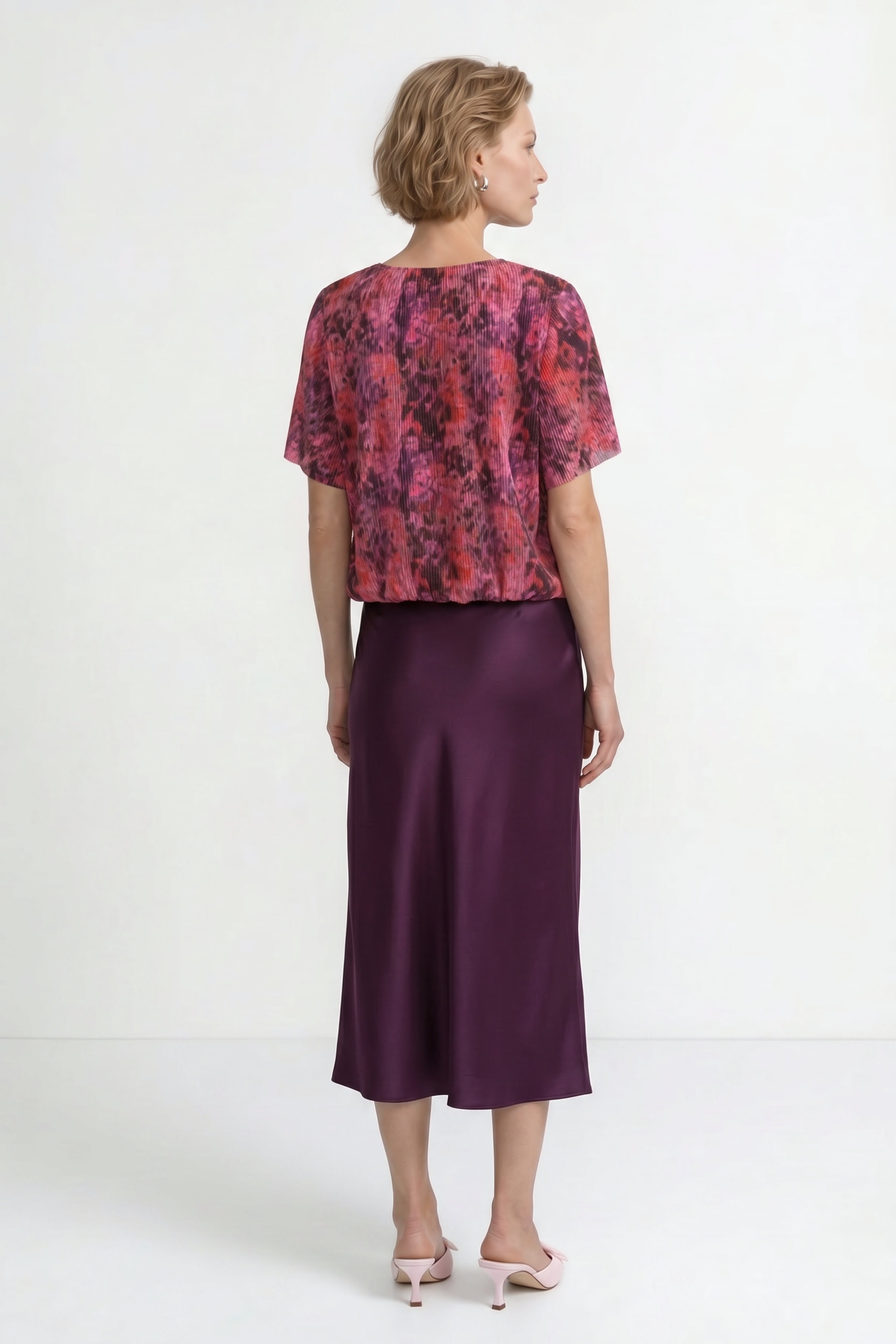 Plissee-Shirt mit Print-Rich & Royal