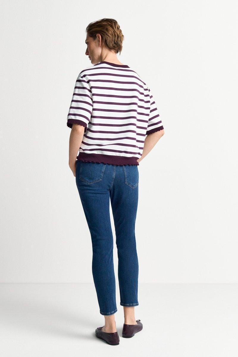 Gestreiftes Kurzarmshirt-Rich & Royal