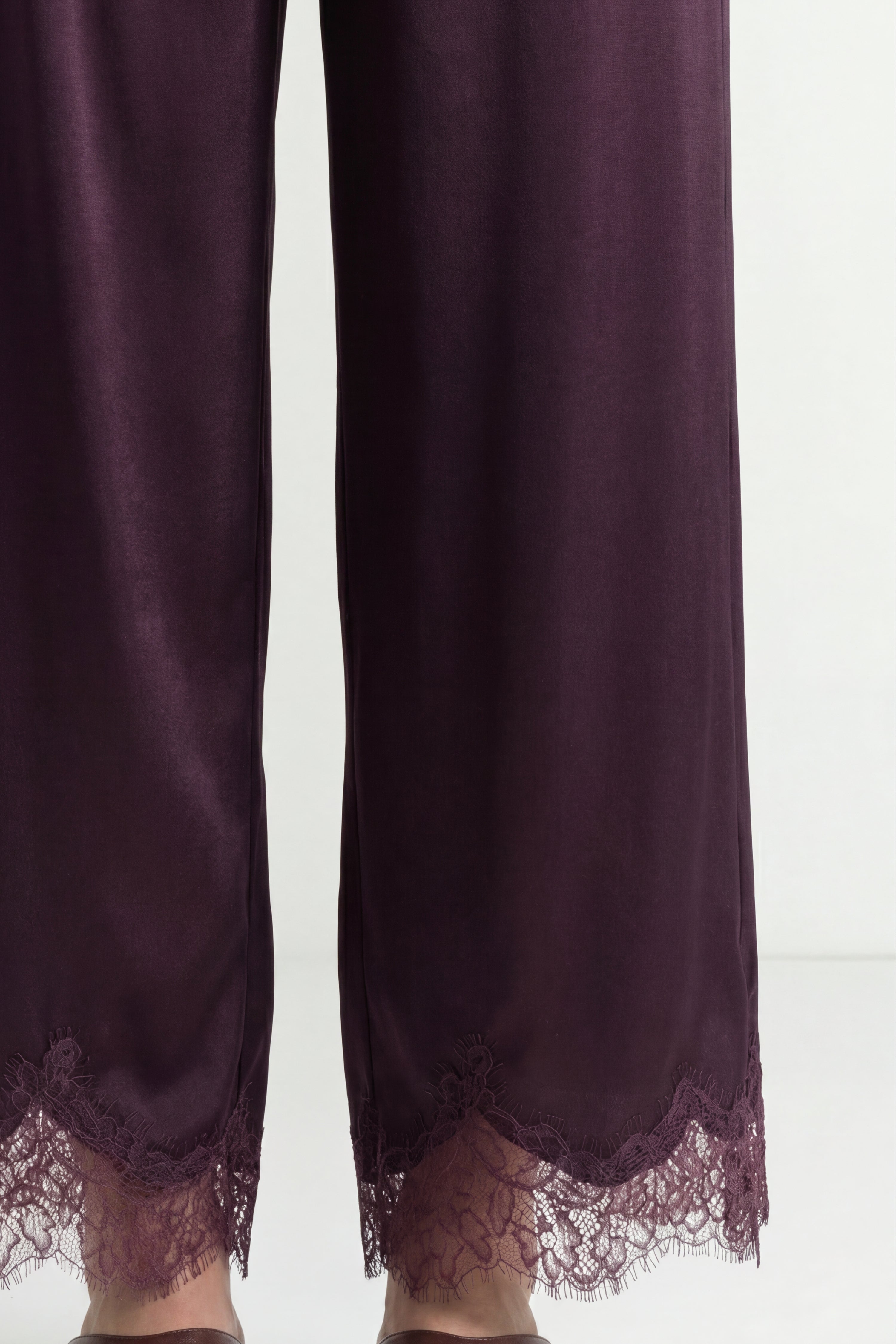 Culotte aus Satin mit Spitze-Rich & Royal