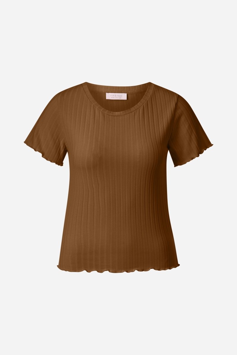 Figurbetontes Rippshirt-Rich & Royal